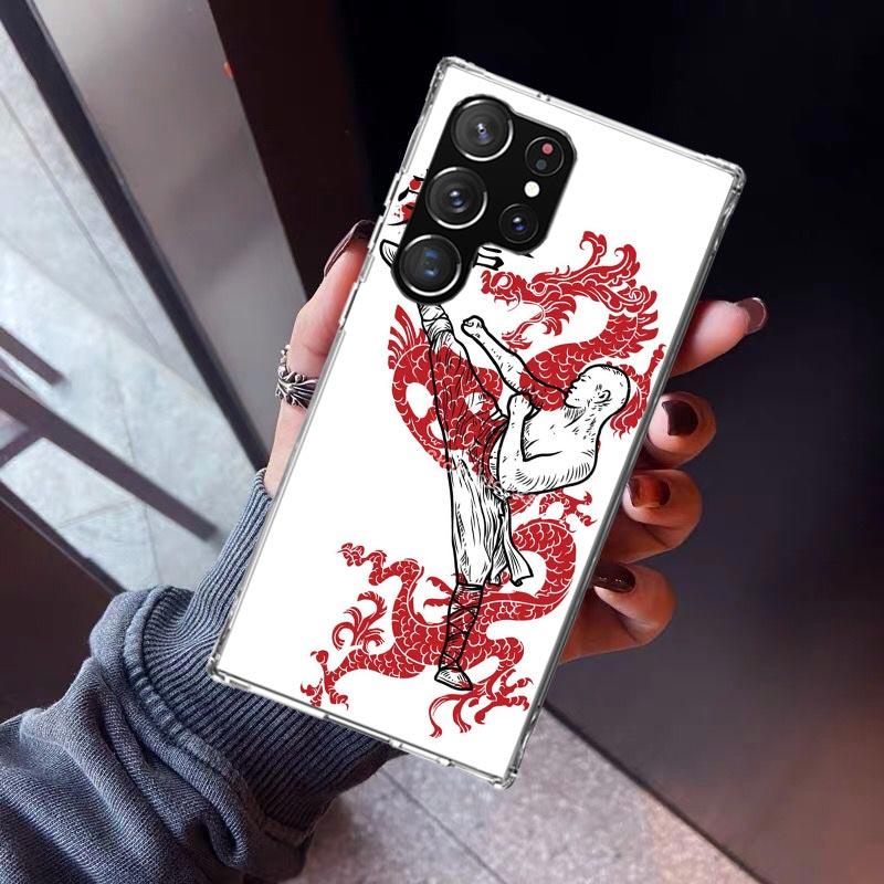 Kungfu Taekwondo Phone Case For Samsung Galaxy S23 S24 S25 Edge S26 Ultra S22 + S21 Plus S20 FE Cover Silicone Print Shell Galax
