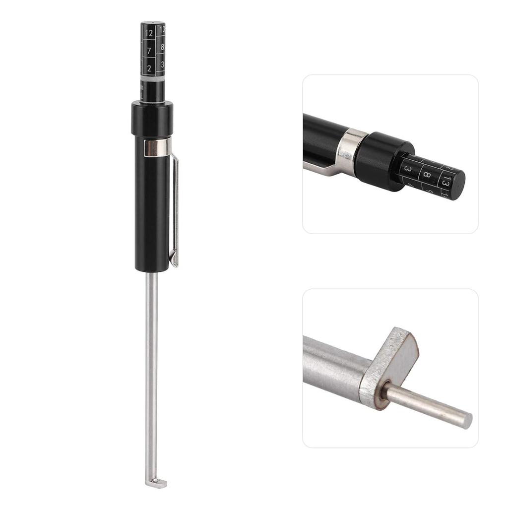 Brake Pad Measuring Tool, Brake Pad Thickness Gauge with Scale Brake Pad Gauge Brake Pad Tester for Internal External Brake Pads Measuring