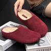 Lamb wool lazy bag head half slippers women wear slippers versatile thick-soled lazy hairy shoes women