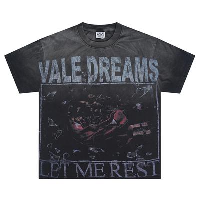 V527 Vale Forever Valley Sport RED DRESS Vintage TEE Summer Street Trendy T-shirt