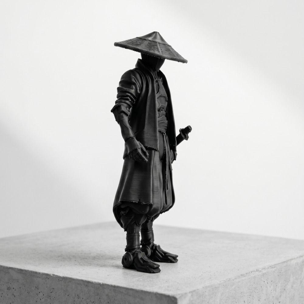 Neuheit Lustige Ninja-Statue Dekoratives Modell Kreative Samurai-Ornamente Multifunktionales 3D-gedrucktes Krieger-Ornament Zuhause