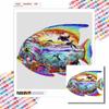 New Arrival 5D DIY Full Circle Diamond Painting "Fish" Embroidery Cross Stitch Home Decor Gift