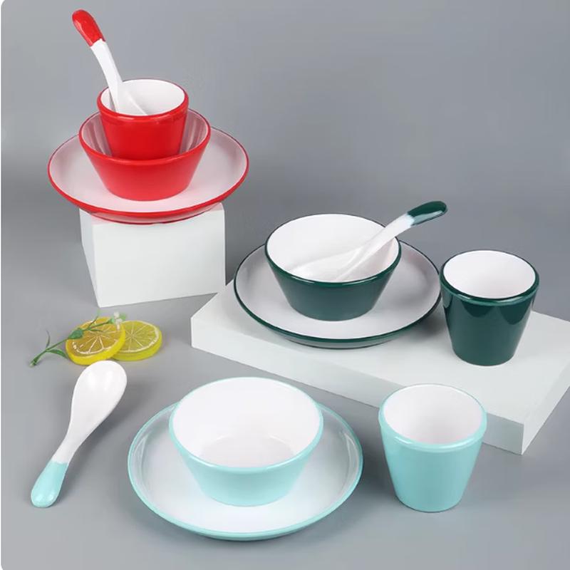 Taishun Melamine Two-Tone Soup Spoon
