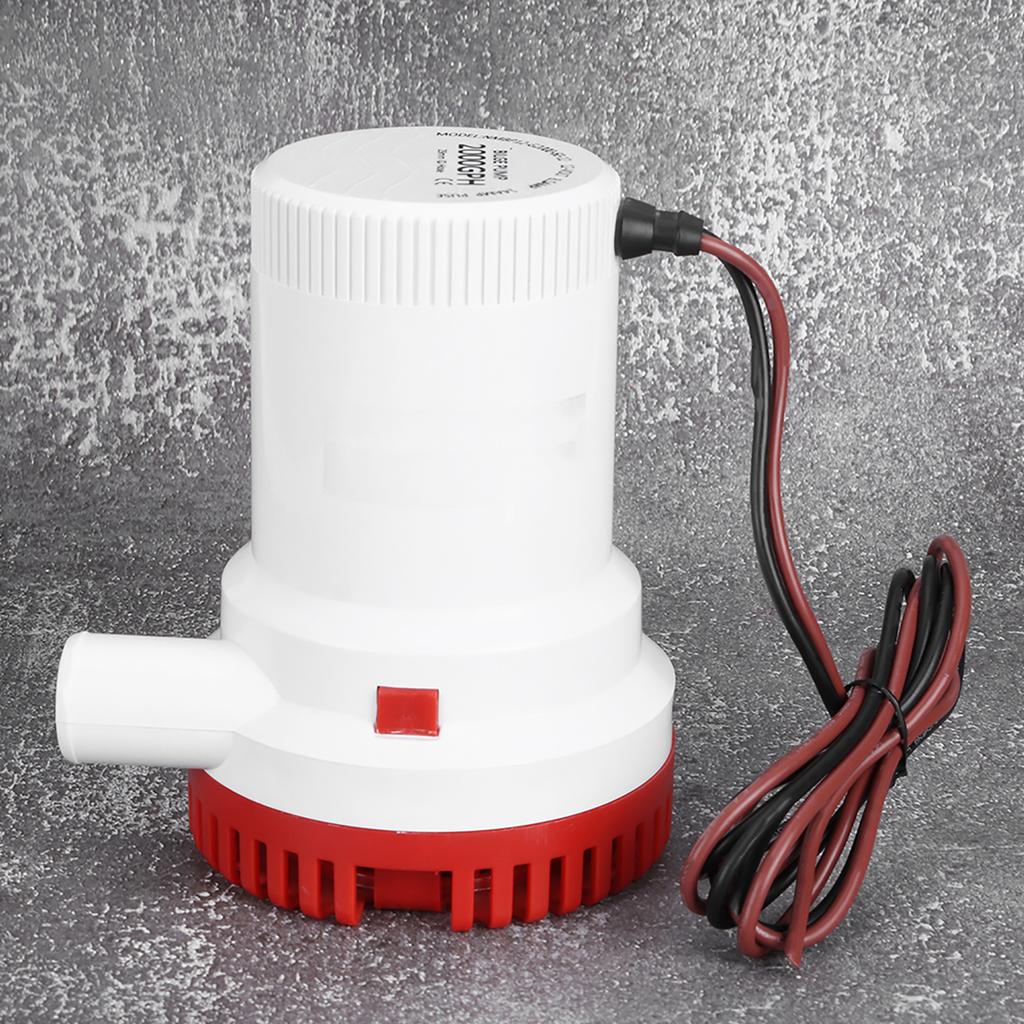 2000GPH Electric Bilge Pump Boat Water Discharge Pump Marine Ignition Protected 12V Electric Bilge Pump Ignition Protected Pump