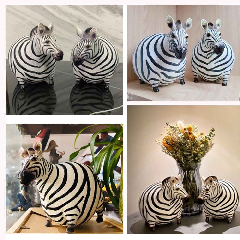 Zebra Statue Animal Figurine Creativity Style Nordic Home Accessories Home Decor Home House Figurines Office Decoration Gift