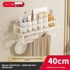 Aluminum Alloy Wall Mount Bathroom Shelf With Removable Design For Shower And Toilet Storage