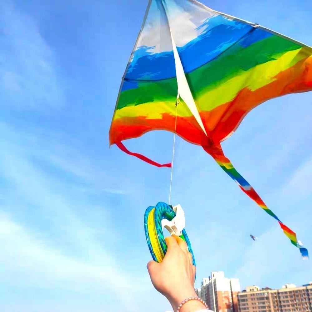 Round Kite Roll with Kite Wire Kite Reel Winder Winding Machine   Kites  Accessories