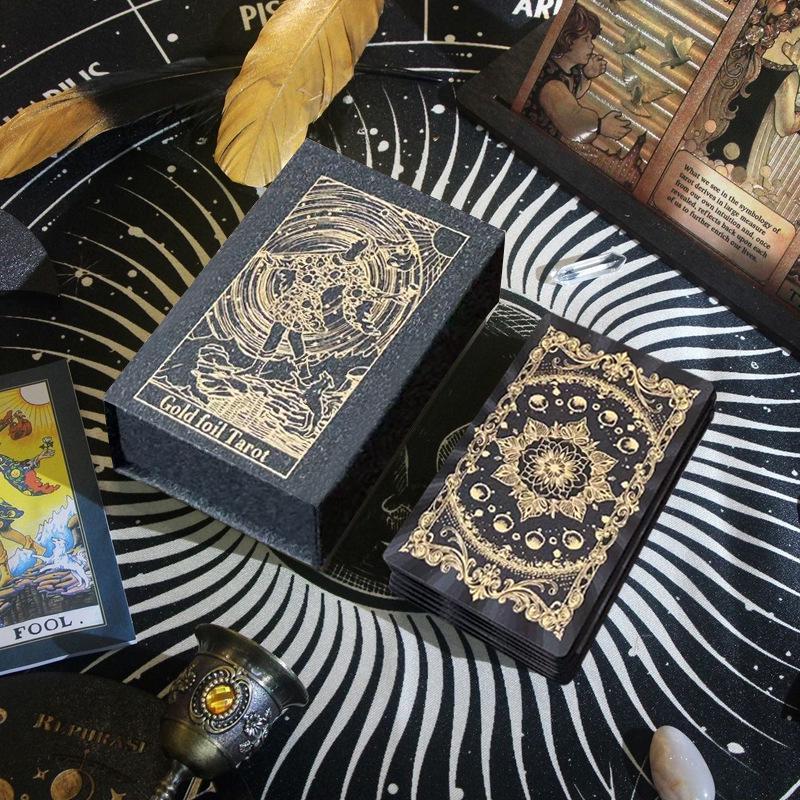 Smith-Waite Centennial Tarotová karta - Zlatá fólie, Vodotěsná, Vhodná pro začátečníky