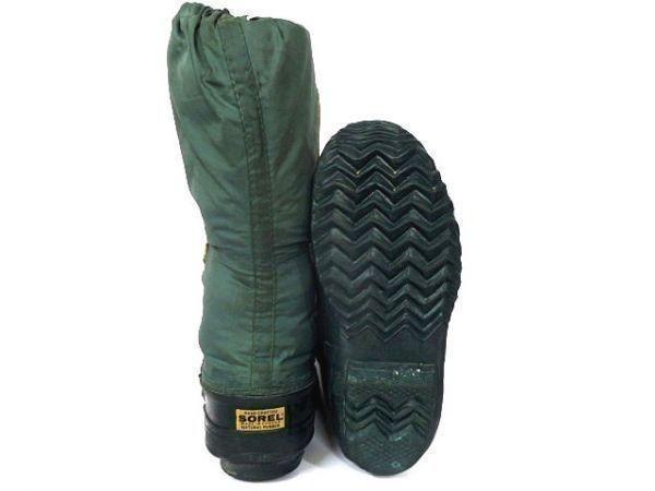 Vintage Made in Canada / SOREL Long Snow Boots Green /WOS6 / 22.5-23.5cm/(USED)