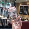 Tazza per bere un bambino da 550 ml. Stampa tigre carina. Scuola per bambini. Bottiglia di paglia per acqua potabile. Tazza per bambino a prova di perdite con tracolla.