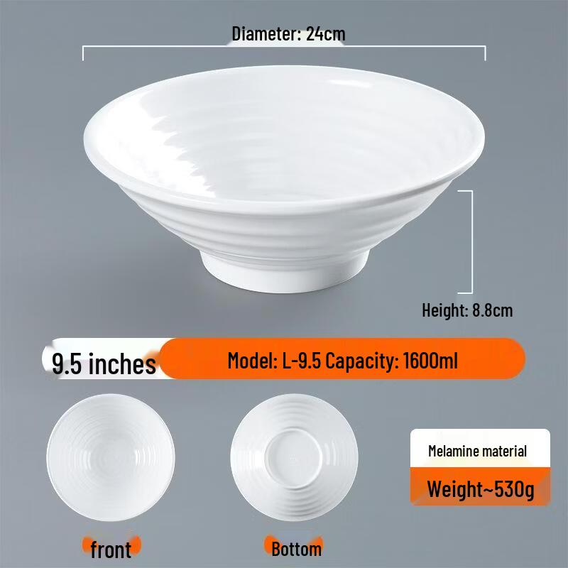 JingJingRS Melamine Ramen/Wonton Bowl