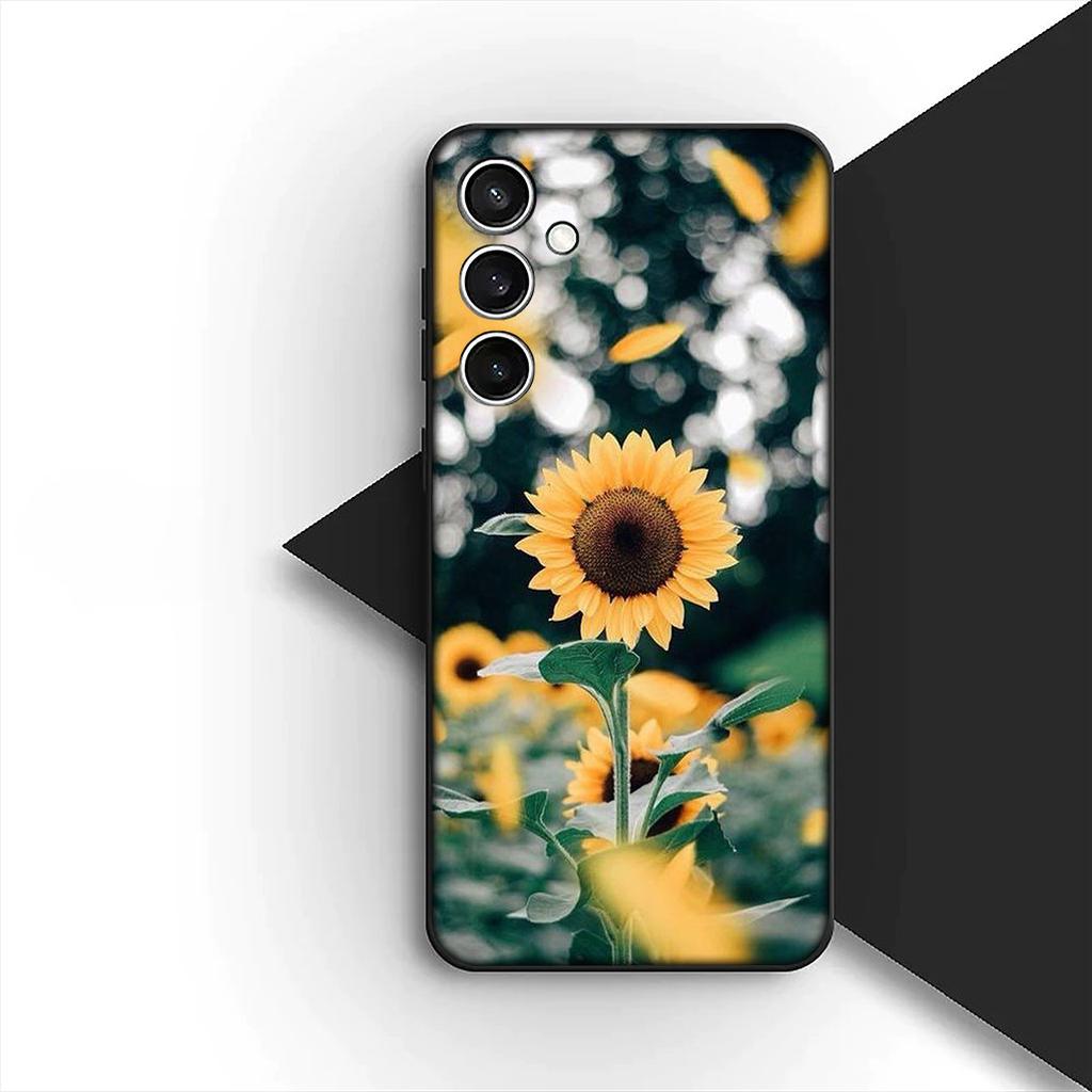 Protective Cover for Xiaomi Redmi Note 12 11 10 A3 Pro 10A 10C 12C Note12 5G 4G Casing Phone Case Yellow Sunflower Flower