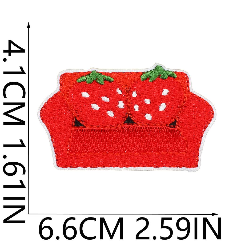 Star Watermelon Embroidery Cloth Sticker Football Patch Sticker Clothes Decoration Basketball Mushroom Shrimp Computer Embroidery Chapter Sticker