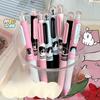 12Pcs Creative Cute Cat Style Gel Pens 0.5mm Black Quick-drying Click Pen for School Office Writing & Signature Stationery Gifts Holiday Gift Novelty
