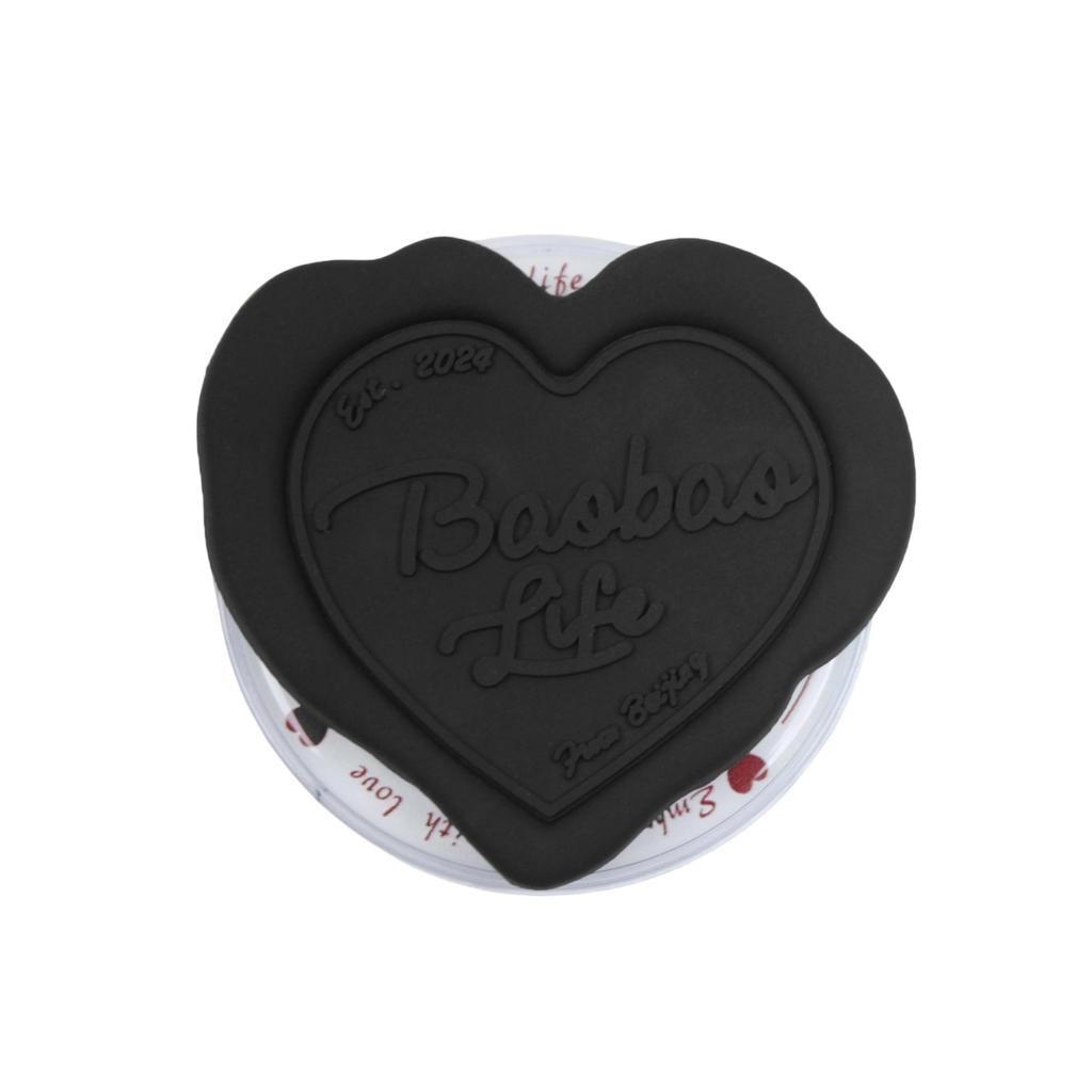 MagSafe-Compatible Silicone Heart Stand with Strong Magnetic Hold and Retractable Airbag Design for Desktop Use