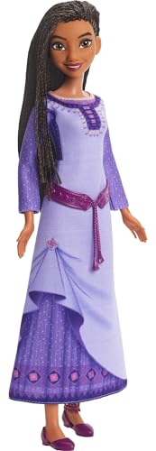 Polly Pocket Mattel Disney Wish Toy: Asha of Rosas Singing Fashion Doll & Star Figure with Poseable Outfit, Sings "This Wish" in English