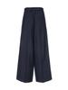 PADO SEOUL String Double-Pleat Wide Pants Deep Navy
