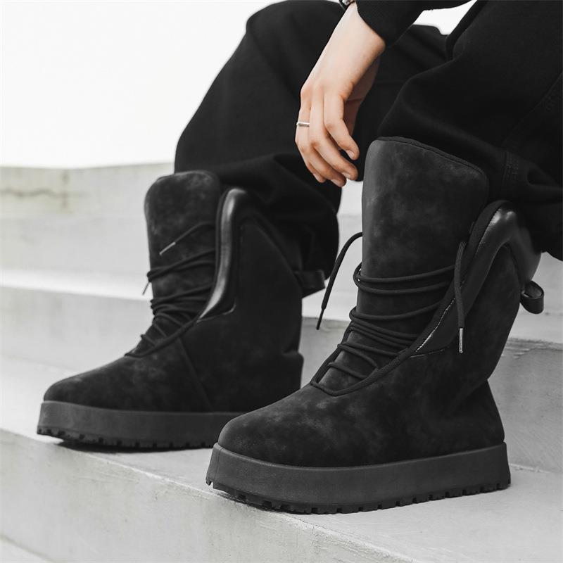 2025 Men's High-Top Autumn Boots - Thick-Soled Casual Plaster Boots Y01