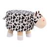 Foot Stool Seat Chair Animal Shape Foot Rest for Entryway Playroom Apartment Cow