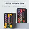 3 Modes Mini Wireless Keyboard with RGB Backlit Macro Programmable 15