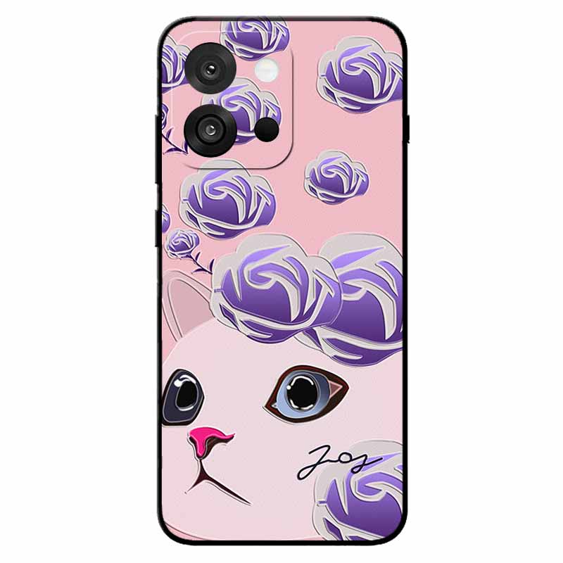 3D Emboss Cases For OnePlus 13T/ 13S Relief Emboss Soft Silicone Back Cover For CPH2723 Relief Funda OnePlus 13s Flower Capa 13T