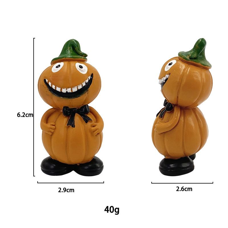 Halloween Pumpkin Nordic Style 3 Sets Resin Craft Ornaments Creative Living Room Desktop Decoration Shooting Decor Home