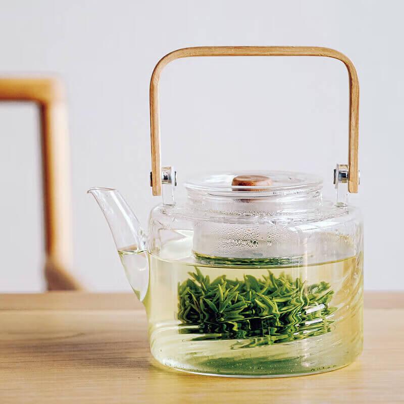 Sohome 800ml High-Temperature Resistant Glass Tea Kettle with Infuser