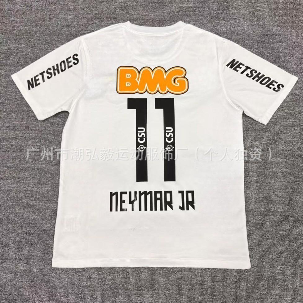 Wholesale Brazil 12-13 Santos Home Retro Jersey No. 11/No. 10 Neymar Short-sleeved Adult Football Jersey