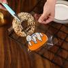 Cartoon Bread Storage Bags Self-Sealing Clear Plastic Packaging Bags For Sliced Bread Donuts Bagels Buns Resealable Bakery