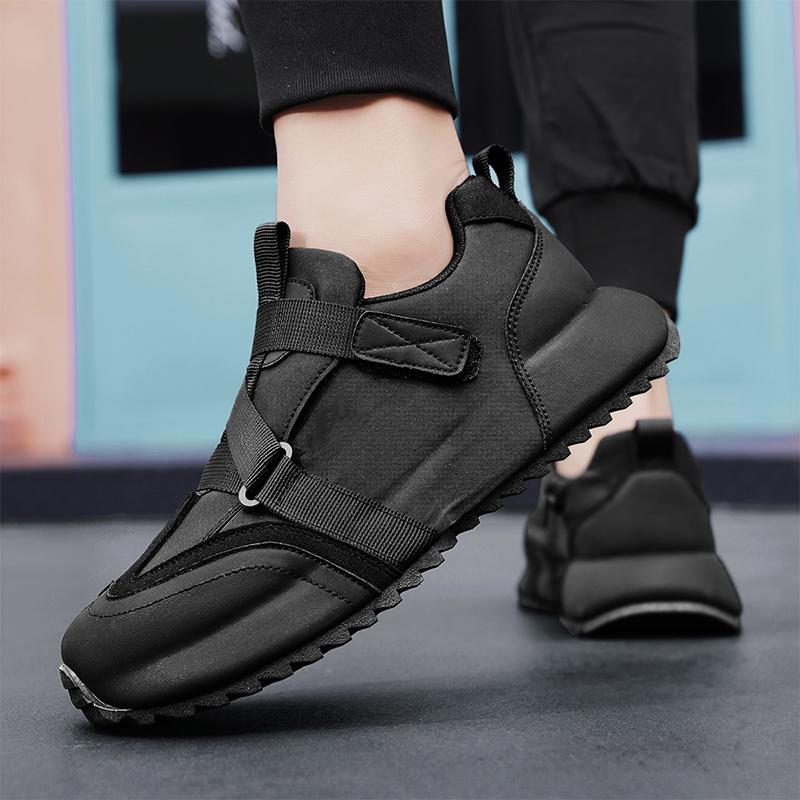 

Мужская обувь лето 2024 года новая универсальная повседневная спортивная беговая толстая подошва повышенная износостойкость подошва сумка модная обувь 39 чёрный