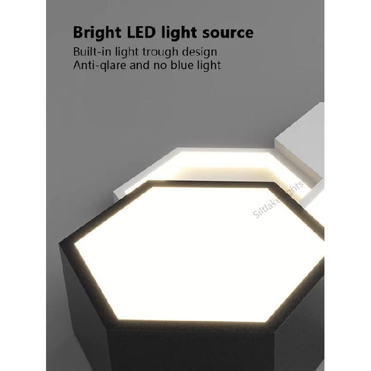 Nordic simple living room ceiling lamp honeycomb design combination creative art indoor lighting study restaurant bedroom lights