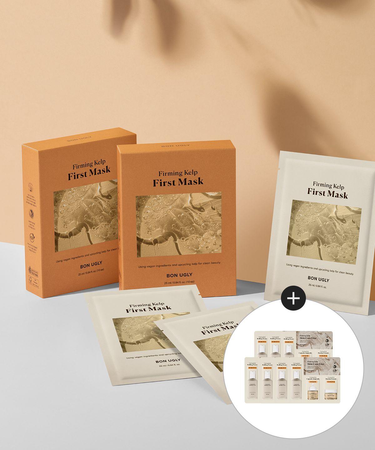 Firming Kelp First Mask 25ml (10 sheets) + Free Gift of 7 Firming Kelp 3-Piece Set (1.5ml x 3)