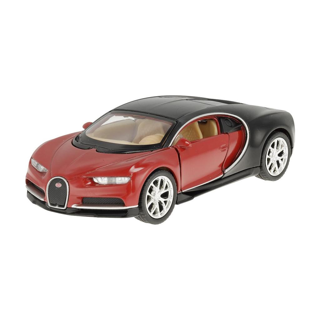 Model 1:34 Bugatti Chiron, czerwono-czarny