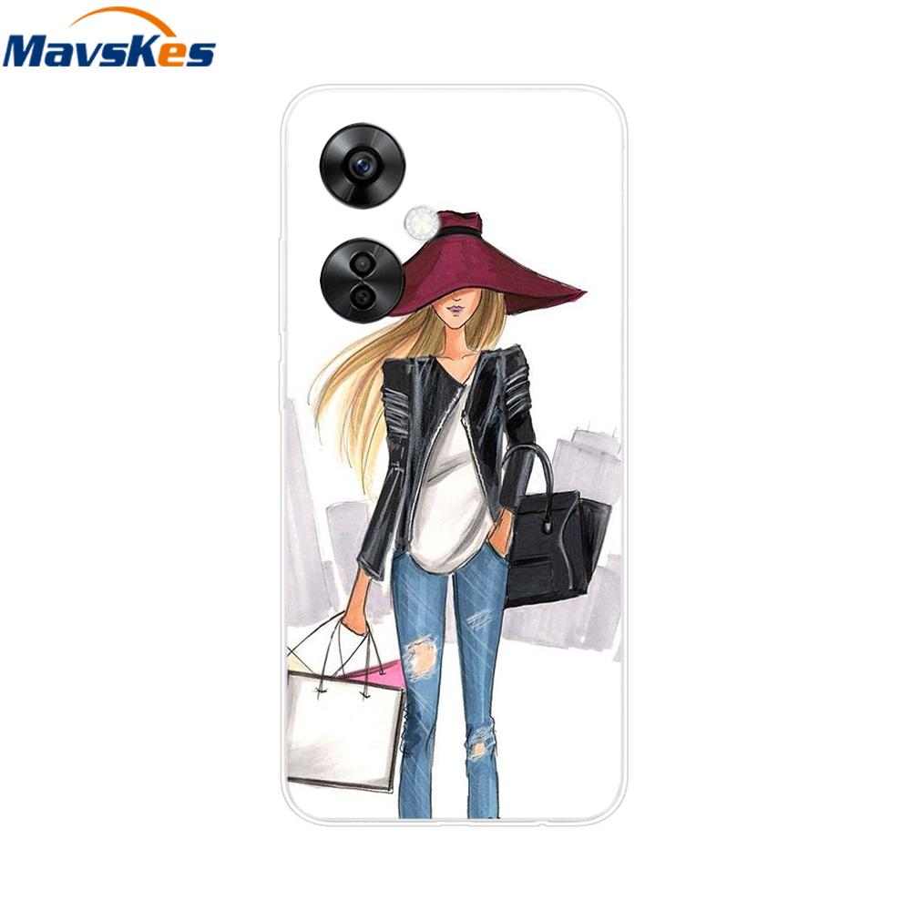 For OnePlus Nord CE 3 Lite Case Cartoon Soft Silicone TPU Clear Coque for OnePlus Nord CE3 Lite 5G Nord CE 3 Phone Covers Bumper