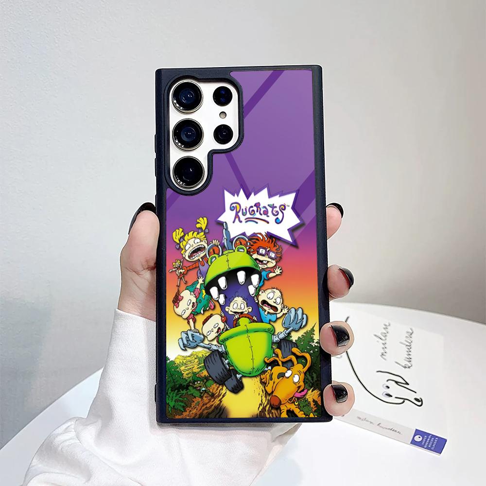 Cute Cool Rugrats Funny Phone Case For Samsung Galaxy S26 S25 S24 S23 S22 S21 S20 FE Edge Pro Plus Ultra PC+TPU Cover