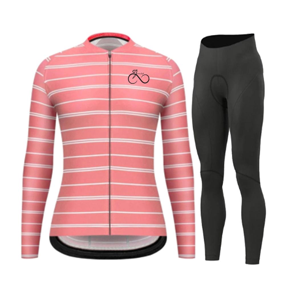 Summer 2026 Fashion Long Sleeves Cycling Jersey Set Breathable Quick Dry Bicycle Jersey Women's Outdoor Sport Mountain Road Bike Cycling Clothing
