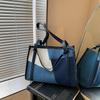 Large-capacity Bag Women's New Spring and Summer Contrasting Color Splicing Shoulder Bag Class Commuter Tote Bag