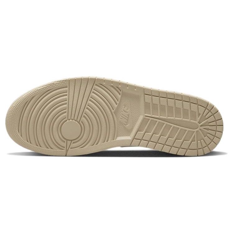 Air Jordan 1 Low SE Yelken Rattan Erkek Spor Ayakkabı Krem Beyaz Siyah FB7168-121