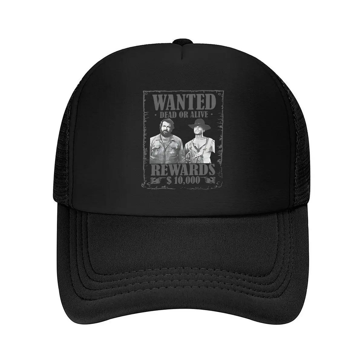 

Wanted Poster Classic Western Style Dead or Alive Reward Design Mesh Baseball Cap One Size