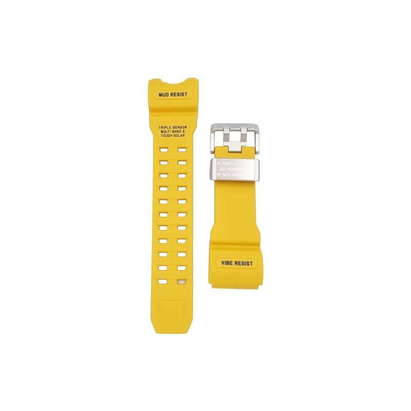 Genuine yellow band replacement for Casio GWG-1000 watch