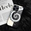 Piano Keys Is Simple Retro Phone Case For IPhone 17 Air 16 E Pro Max 15 14 13 Mini 12 Pro 11 Max Plus Black Glass Cover