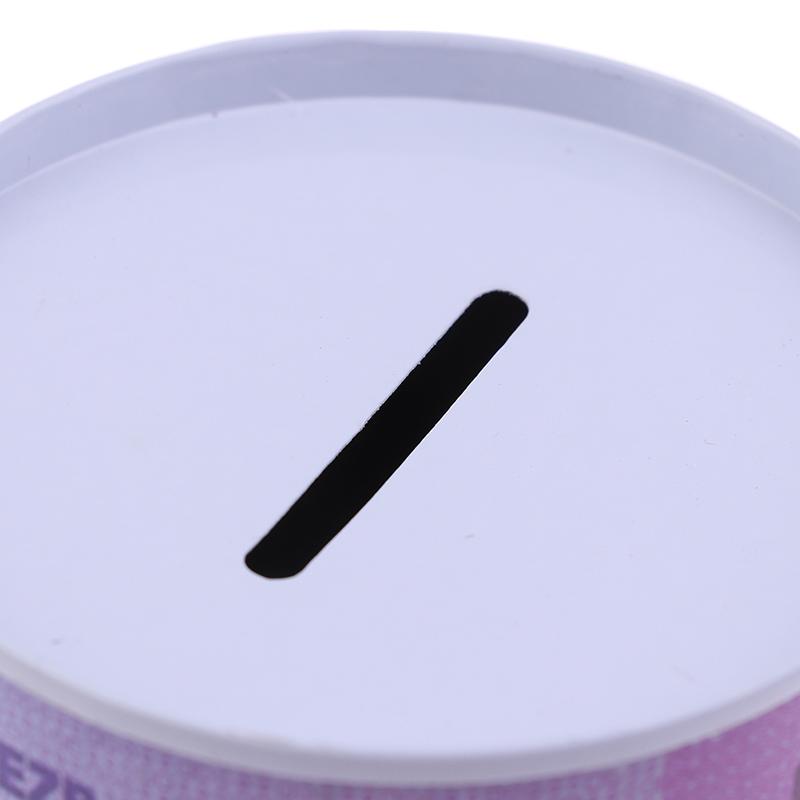 1Pc Euro Dollar Money Box Safe Cylinder Piggy Bank Banks For Coins Deposit Boxes