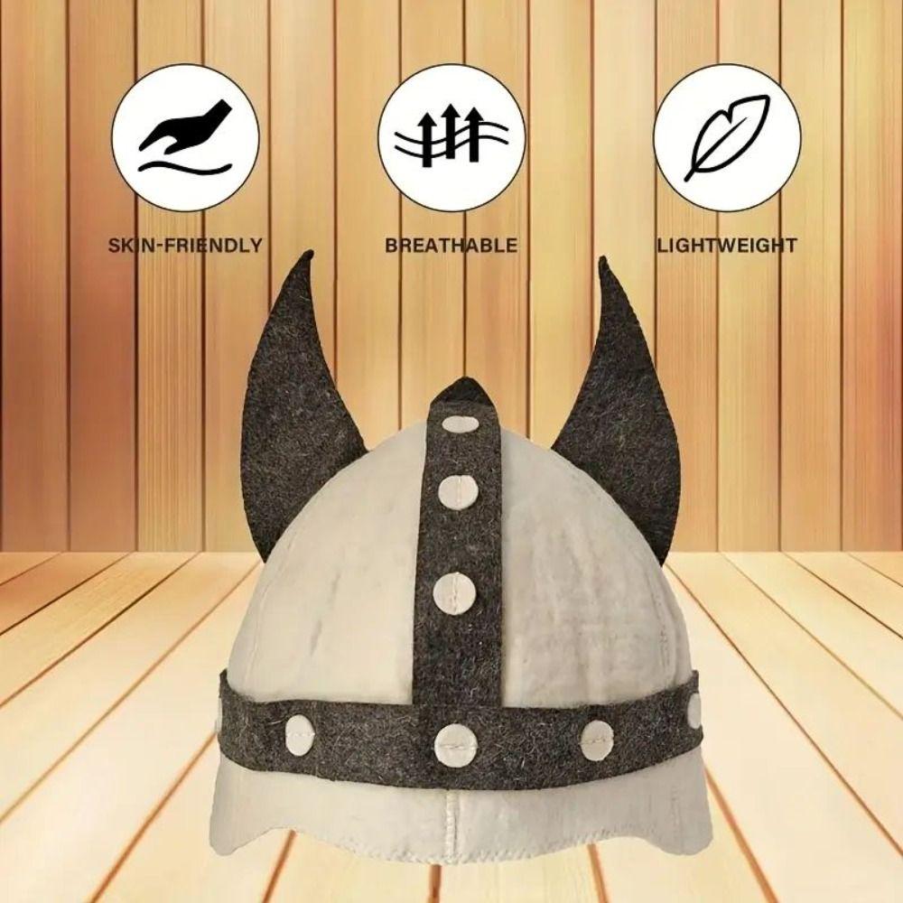 Heat Resistant Russian Banya Cap Rivet Decor Sauna Hat Comfortable Steam Bath Headwear  For Banya