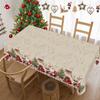 Christmas Santa Claus Tablecloth Merry Christmas Decoration for Home 2025 Dining Table Cover Xmas Ornament Navidad New Year 2026