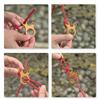 20 Pcs Durable Aluminum Alloy Rope Tensioner 3 Holes Lightweight Guy Line Adjuster Cord Tightener Camping