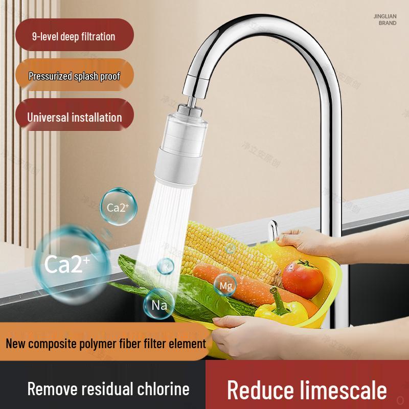 Universal Kitchen Faucet Water Purifier - Anti-Splash Sink Filter