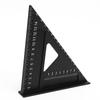 7 Inch Triangle Ruler 90 Degree Multi Hole Angle Ruler Carpenter Rafter Square for Woodworking and Construction