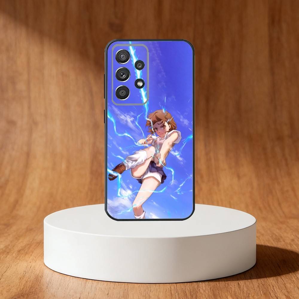 Misaka Mikoto Handyhülle Für Samsung S25,S24,S21,S22,S23,S30,Ultra,S20,Plus,Fe,Note,10,9,5G Schwarze Abdeckung