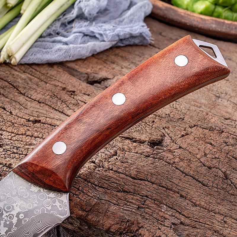 Damascus Steel VG10 Bone Cutting Knife 67 Layers of High Carbon Steel Forged From The Cutting Knife Meat and Fish Cutting Knife