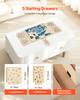 SucceBuy 1500 Piece Rotating Puzzle Board with 5 Drawers and Cover Jigsaw Puzzle Wooden Table for Adults Puzzles Organizer